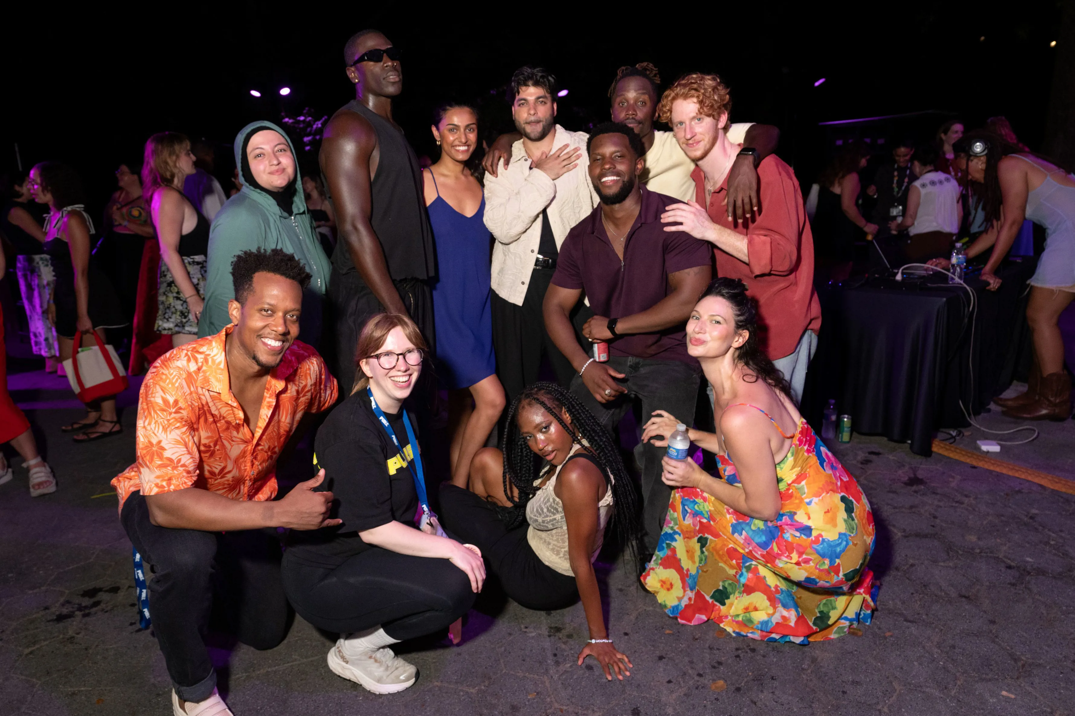 TWELFTH NIGHT cast members at Young Partner Evening