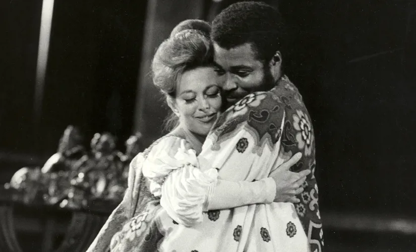 Julienne Marie and James Earl Jones in Othello 