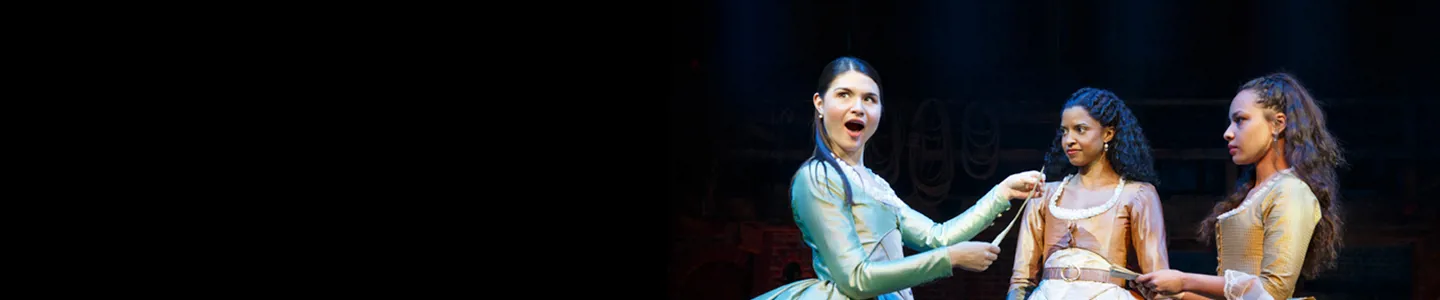 Image of Philippa Soo, Renee Elise Goldsberry, and Jasmine Cephas Jones in HAMILTON