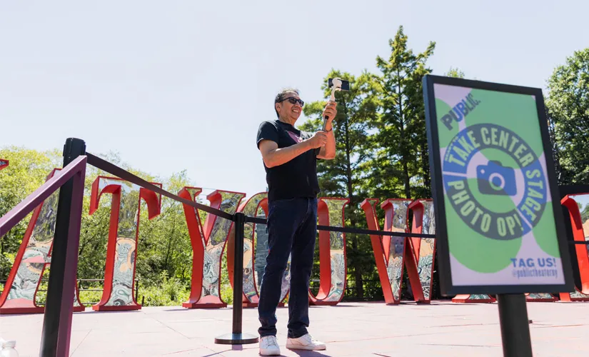 A photo from the August 23 Sneak Peek at The Delacorte Theater. Photo by Peter Cooper.