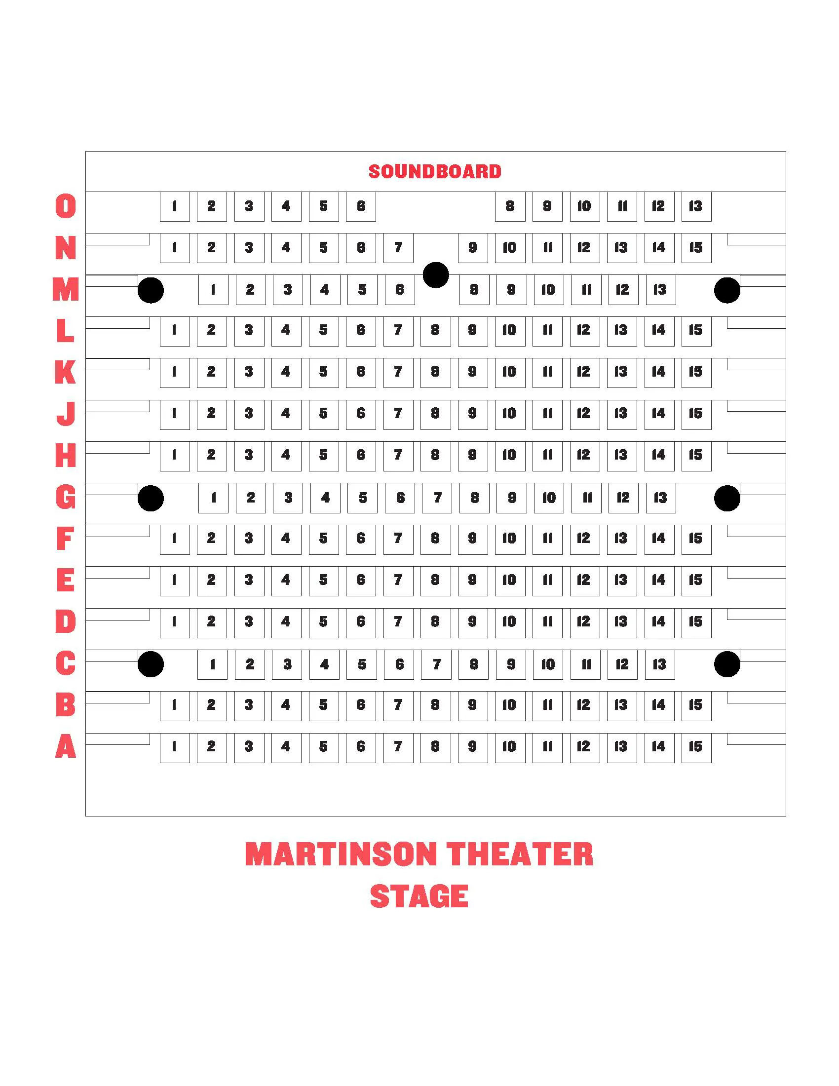 Martinson Hall Seating Chart