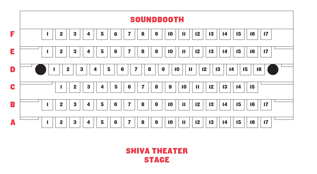 Shiva Theater Seating Chart